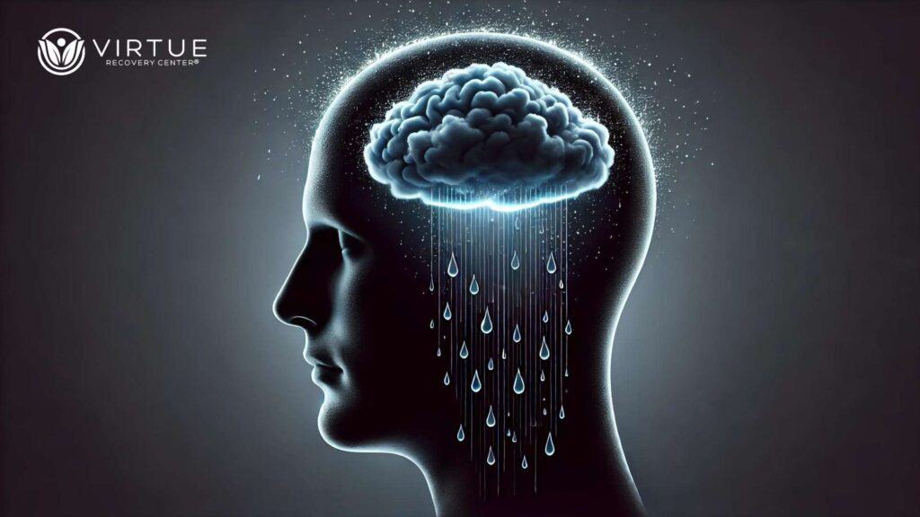 Stress Anxiety Increase Risk of Addiction Sormy Brain Raining